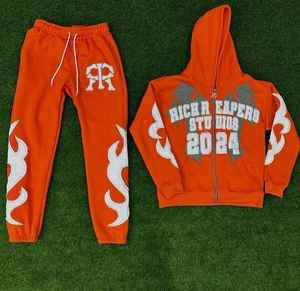 Conjunto de Sudadera con Capucha y Pantalones Acampanados de Maternidad Personalizados para Invierno, 220 g/m², Oversize, con Bordado, Felpa, Lavado Ácido - Product Image 2