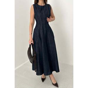 Vestido Godeli de Mezclilla Azul para Mujer, Marca Elisa Fashion - Product Image 4