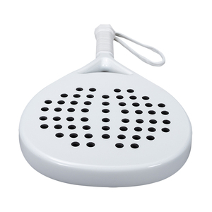 ไม้เทนนิสคาร์บอนไฟเบอร์คุณภาพสูงไม้พายหน้าขาวพร้อมตาข่ายไนล่อนผลิตในปากีสถานโดยการสวมใส่สูงสุด - Product Image 6