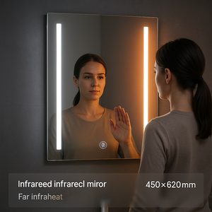 Nuevo Espejo Infrarrojo de Fibra de Carbono de 250W con Ahorro de Energía, Calefactor Infrarrojo Integrado con Sensor de Ondas para LED de Iluminación Frontal - Product Image 4