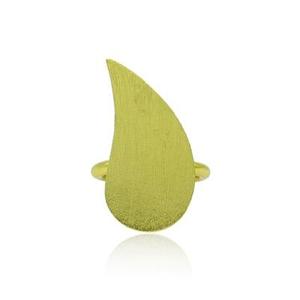 Vintage Statement Brass <b>Ring</b> 18K Gold Plated Gemstone Fashionable Inlay with Claw Technology for Children's Gift - Product Image 1