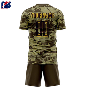 Nouvel arrivage d'uniformes de football graphiques entièrement personnalisables Short en jersey respirant vêtements de football sublimés - Product Image 2