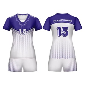 2025 venta al por mayor mujeres niñas voleibol uniforme poliéster secado rápido personalizado voleibol Jersey y pantalones cortos - Product Image 4