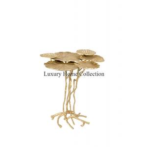 โต๊ะกลางโลหะด้านบนของนักออกแบบนาฬิกาสีเงินทำจากสแตนเลสอุปกรณ์สำหรับห้องนั่งเล่นดูแฟนซี - Product Image 2