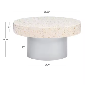 Hot Selling High Quality Luxury Mother of Pearl MOP Inlay <b>Table</b> Coffe <b>Table</b> Home Furniture and Decor - Product Image 3