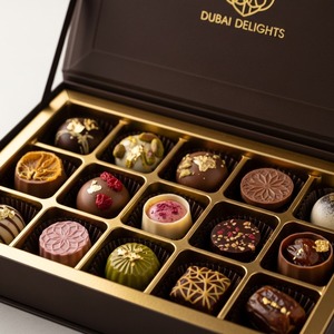 Paquete de Regalo de Barras de Chocolate Sólido Premium Prestige Dubai, Sabores Variados de Chocolate con Leche y Negro, 100% Original, Empaque Elegante, Venta al por Mayor - Product Image 3