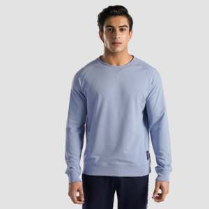 เสื้อสเวตเตอร์ผ้าโพลีเอสเตอร์ผ้าเกล็ดปลาสีฟ้ามีซิปขนาด XXS XS S M L XXL XXXL สำหรับออกกำลังกายในยิม - Product Image 2