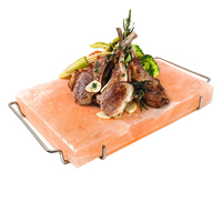 Artisanat naturel de qualité supérieure sel rose de l'Himalaya sculpté plaque décorative dalle tuile de brique pour barbecue cuisine maison construction paquet Animal