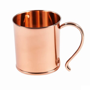 Smooth Pure Copper Moscow Mule Mug Made in India <b>Bulk</b> Quantity High Quality Vintage Modern Export Usage Home Hotel Restaurant - Product Image 1