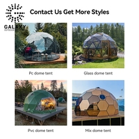 Tente dôme géodésique Tienda Zome avec salle de bain Tentes de camping extérieur Gampling Hotel 9m Yourt