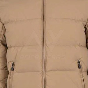 Blouson d'hiver matelassé à capuche pour homme, haute qualité, respirant, coupe-vent, col montant, logo personnalisé, nouveau modèle, best-seller - Product Image 4