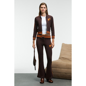Pantalones Deportivos de Punto para Mujer GRIMELANGE MENTTAQUE con Cinturón, Ribete en Contraste y Bordado - Product Image 1