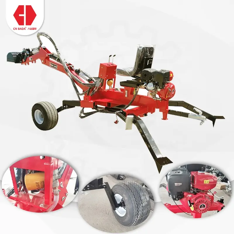 Penjualan Laris Traktor Dudukan Belakang Laba-laba Tipe Towable Backhoe Mini Diesel Excavator 1 Ton Traktor Backhoe Atv