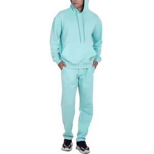 Ensemble de survêtements pour hommes Ensemble de survêtements surdimensionnés unis en polaire de haute qualité Sweat-shirt et pantalon de survêtement Ensemble de jogging 2 pièces pour hommes vierges - Product Image 1