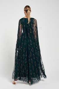 Robe de soirée pour dames avec longues paillettes solides Robe longue à manches longues pour les banquets, les fêtes et les sorties décontractées - Product Image 2