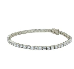 Certified Moissanite <b>Beaded</b> <b>Bracelet</b> 18K Gold Plated Romantic Everyday Office Style Perfect Birthday Gift Him Made in India - Product Image 6