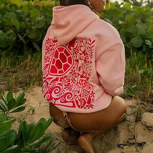 Mejor Precio Sudaderas con capucha de gran tamaño Venta caliente Personalizada de alta calidad Sudadera con capucha de gran tamaño Mujeres Sudaderas con capucha de moda - Product Image 2