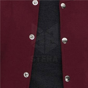 แจ็กเก็ตเลตเตอร์แมนสำหรับผู้ชายคอตั้งเสื้อแจ็กเก็ตผ้าฝ้าย100% มีสไตล์ - Product Image 5