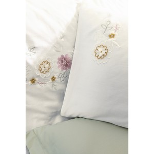 Juego de Funda Nórdica Doble de Satén Bordado 3D de Algodón de Lujo Jenika Mint, Floral, 4 Piezas, para Ropa de Cama, Franela Gruesa, King/Twin - Product Image 2