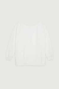 เสื้อสเวตเตอร์คอกลมเปิดไหล่ผ้าฝ้ายผู้หญิงเสื้อสเวตเตอร์เปิดไหล่ - Product Image 5
