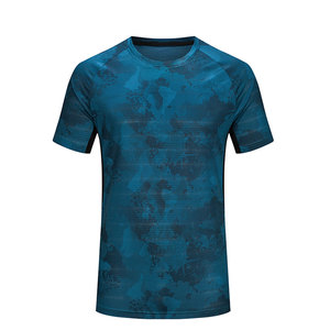 เสื้อยืดออกกำลังกายคอกลมผู้ชายรุ่นใหม่ แห้งเร็ว ระบายอากาศดี ผ้าฝ้าย/ใยไผ่ 220 กรัม ผ้าถัก สำหรับเล่นกีฬา - Product Image 3