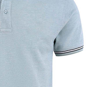 Hommes de qualité supérieure pour polos 100% coton respirant et coupe ajustée en gros tissu tricoté à motif solide - Product Image 6