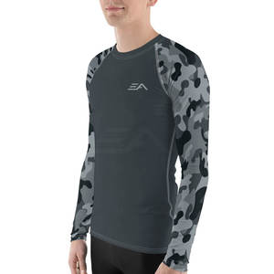Vêtements de protection pour hommes, rashguard à manches longues, sur mesure, de haute qualité, respirant, écologique, en spandex/polyester, vente chaude - Product Image 5