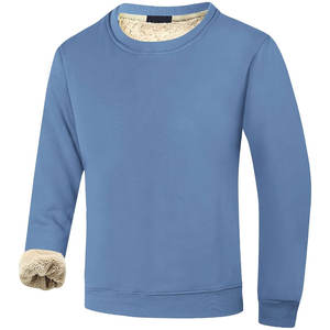 Sudadera de cuello redondo de manga larga con forro de Sherpa GSM 280 con logotipo personalizado para hombre - Product Image 3