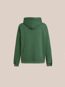 Sweat-shirts à capuche pour hommes avec surpiqûres contrastées, 100% coton, tissu molletonné lourd, sweat-shirts à capuche pour hommes - Product Image 2