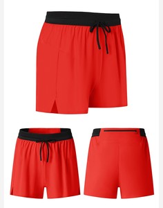 Mens Breathable Quick-Drying Gym Shorts Solid Light Weight Seamless Sports Shorts Custom logo solid color, shorts for men - Product Image 5