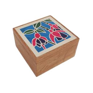 Wooden <b>Jewelry</b> <b>Box</b> Luxury Wooden <b>Jewelry</b> Necklace <b>Gift</b> <b>Box</b> Wooden Craft <b>Jewelry</b> <b>Box</b> with Printed Design - Product Image 1