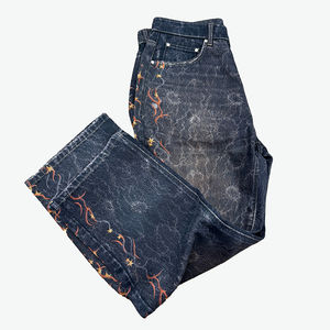 Pantalones vaqueros unisex de hombre Impresión digital suave informal con estilo recto al por mayor - Product Image 2