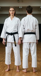 Uniforme de artes marciales púrpura Karate Gi con logotipo frontal Uniformes específicos de Judo Karate - Product Image 6