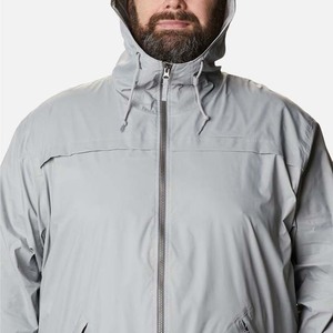 Veste coupe-vent à capuche pour homme, personnalisée, automne, imperméable, respirante, séchage rapide, fermeture éclair sur le devant, logo, patchwork tendance, extérieur - Product Image 5