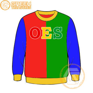 Orden personalizada de la estrella del Este Sudadera bordada de lana de algodón Suéter de alta calidad Ropa griega OES Sudaderas - Product Image 5