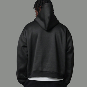 Sweats à capuche personnalisés OEM avec taux d'usine en coton éponge français de qualité supérieure Sweat à capuche surdimensionné avec épaule en duvet Sweat-shirt de style vierge avec capuche - Product Image 3