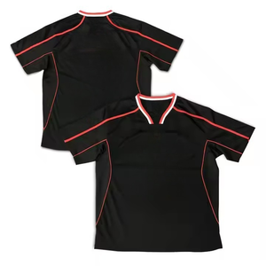 ชุดฟุตบอลผู้ชายแบบสั่งทำ OEM 2026 เสื้อฟุตบอลตาข่ายปักลาย ทรงหลวม ความยาวปกติ ผ้าฝ้าย 100% ระบายอากาศได้ดี - Product Image 4