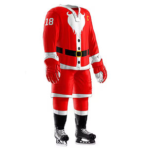 Maillot de hockey sur glace à sublimation personnalisée Design respirant à compression de qualité supérieure 100% polyester pour pantalon de joueurs professionnels - Product Image 6