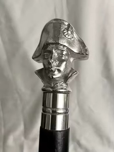 Hma ไม้เท้าเดินหัตถกรรมสไตล์วินเทจหรูหราด้ามจับดอกไม้ทำจากทองเหลืองน้ำหนักเบาพร้อมด้ามไม้ - Product Image 5