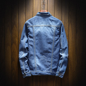 Chaqueta Bomber Casual para Hombre, Estilo Hip Hop, Chaqueta Vaquera de Moda para Hombre 2025, Chaqueta Vaquera Urbana para Hombre - Product Image 3