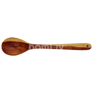 Spatule arrondie en bois de teck écologique et naturel, durable, sans peinture ni vernis, halal, personnalisable pour la cuisine - Product Image 5
