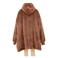 Manta con Capucha Cálida y Usable, Forro de Sherpa, Ropa de Estar Acogedora para Adultos y Niños, Suministro Directo de Fábrica de Ropa de Camboya