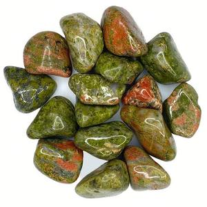 Piedras Naturales de Unakita Pulimentadas, Talladas en Verde, 2-3 cm, Reiki, Sanación, Feng Shui, Cristales de Piedras Semipreciosas a Granel, Estilo Amor - Product Image 3