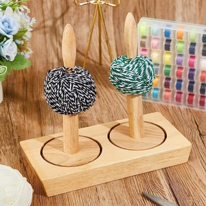 Stylish <b>Wooden</b> Yarn <b>Ball</b> Holder Custom Designed Dispenser <b>for</b> Crocheting and Knitting Perfect <b>Crafting</b> Accessory - Product Image 4