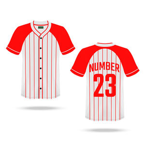 Vente en gros de chemises de maillot de baseball personnalisé à séchage rapide pour jeunes et hommes, petites tailles de style vintage pour le softball - Product Image 3