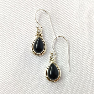 ต่างหูแฟชั่นหินออนิกซ์สีดำ 2.7 กรัม - Product Image 1