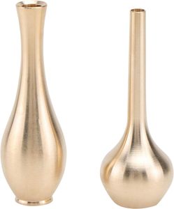 Lot de 2 vases à fleurs modernes en métal aluminium pour hôtels vaisselle de salle de séjour pot de fleur fabricant en gros exportateur - Product Image 1