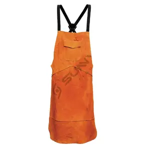 Excellent Quality 100% Pure Organic Fabric Leather Welding Aprons Available In Reasonable Market Price