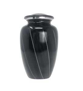 Urna de cremación para adultos de aluminio de Fuego Azul, pájaros grabados a mano que van a casa para cenizas humanas y de mascotas hechas de latón duradero - Product Image 3