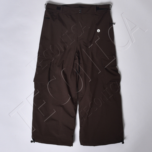 Pantalon de ski d'hiver imperméable baggy à 3 couches pour hommes salopette de motoneige à fermeture éclair et coupe-vent pantalon cargo ample - Product Image 1